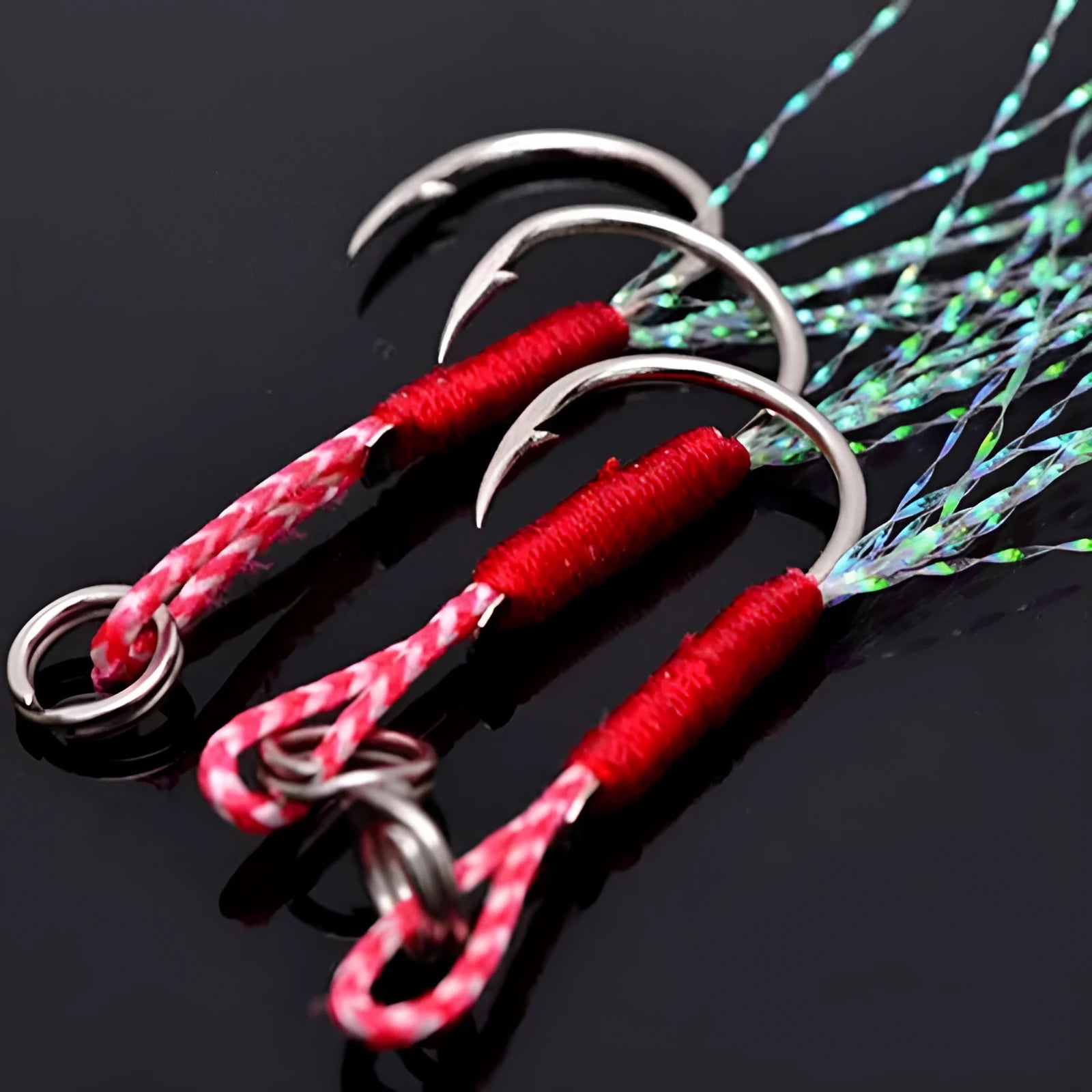 Bright wire iron plate single fishing hook for boat and sea fishing, shown in sizes No. 9 to No. 14.