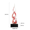 High-rise festival decoration ornament in resin and plastic with a modern simple design.