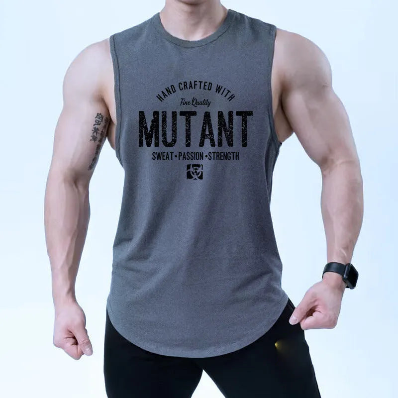 Loose fit training vest sleeveless shirt for gym workouts in multiple colour options