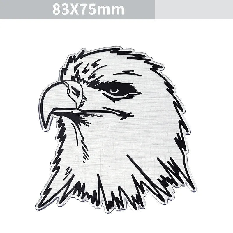 Aluminium car body sticker with animal design for vehicle customisation