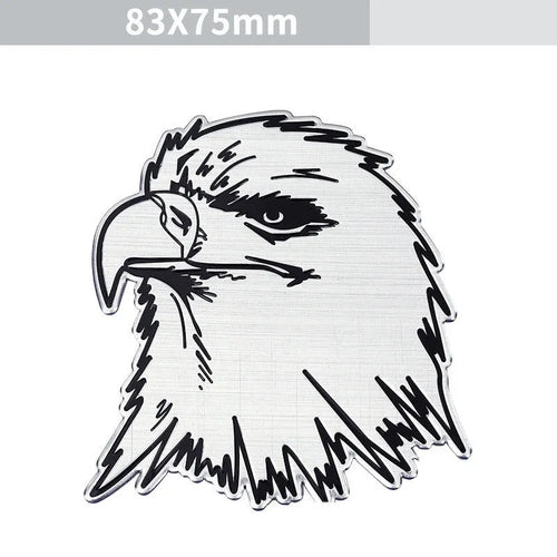 Aluminium car body sticker with animal design for vehicle customisation