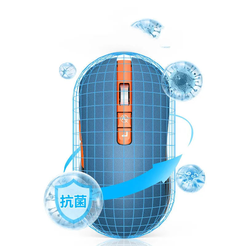 Wireless gaming mouse with voice translation microphone and seven programmable buttons