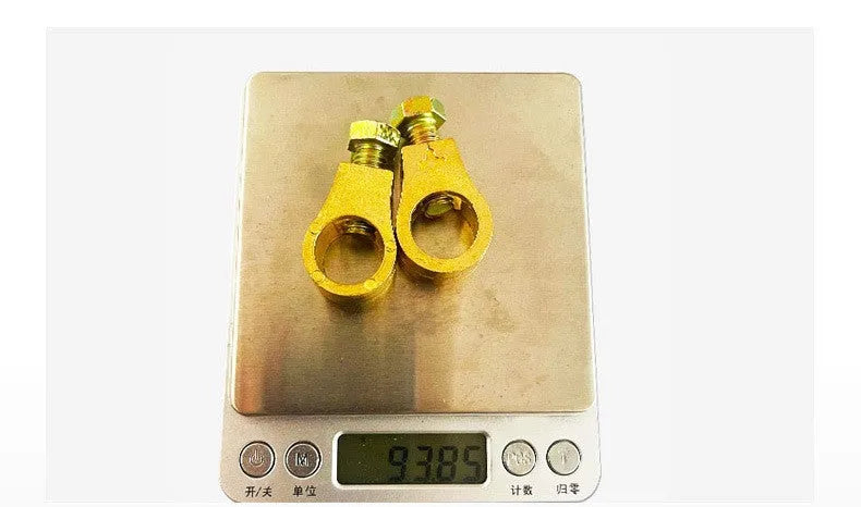 Pure copper car battery terminal clamp with patented connection design