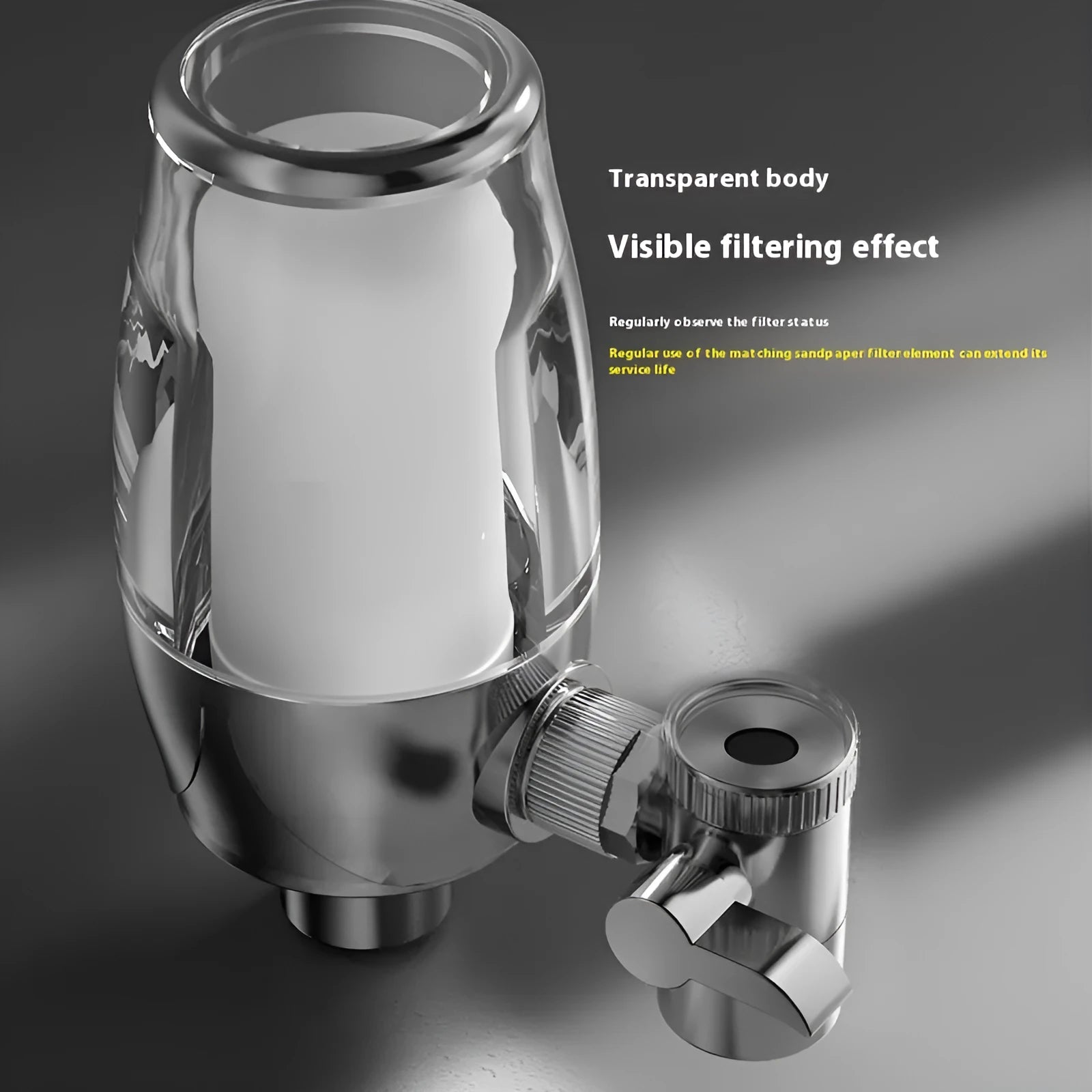 Ceramic faucet water filter replacement element for direct drinking water purification