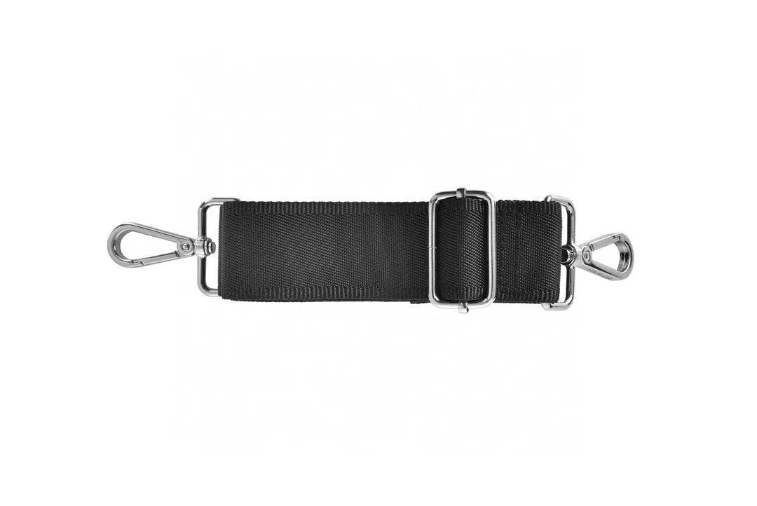 Black waterproof Oxford cloth laptop bag showing multi-pocket organisation and lock feature