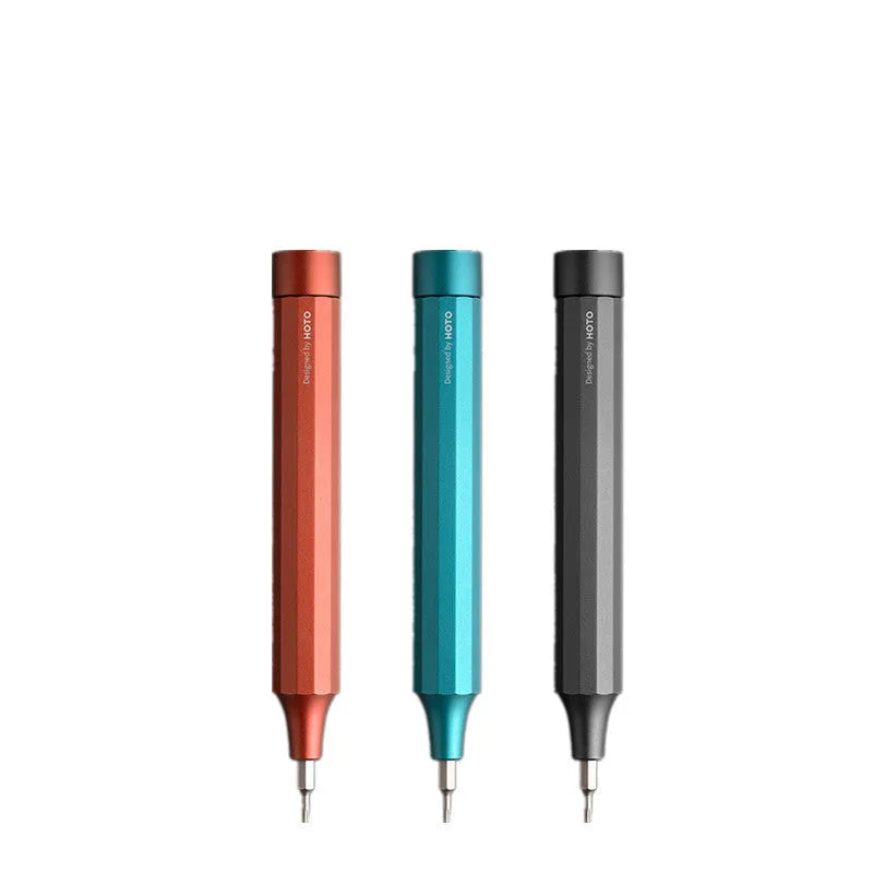 24-in-1 precision repair screwdriver set with 12 double-end bits in black, grey or red colours