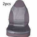 Black quilted automotive seat cover with universal fit for car protection