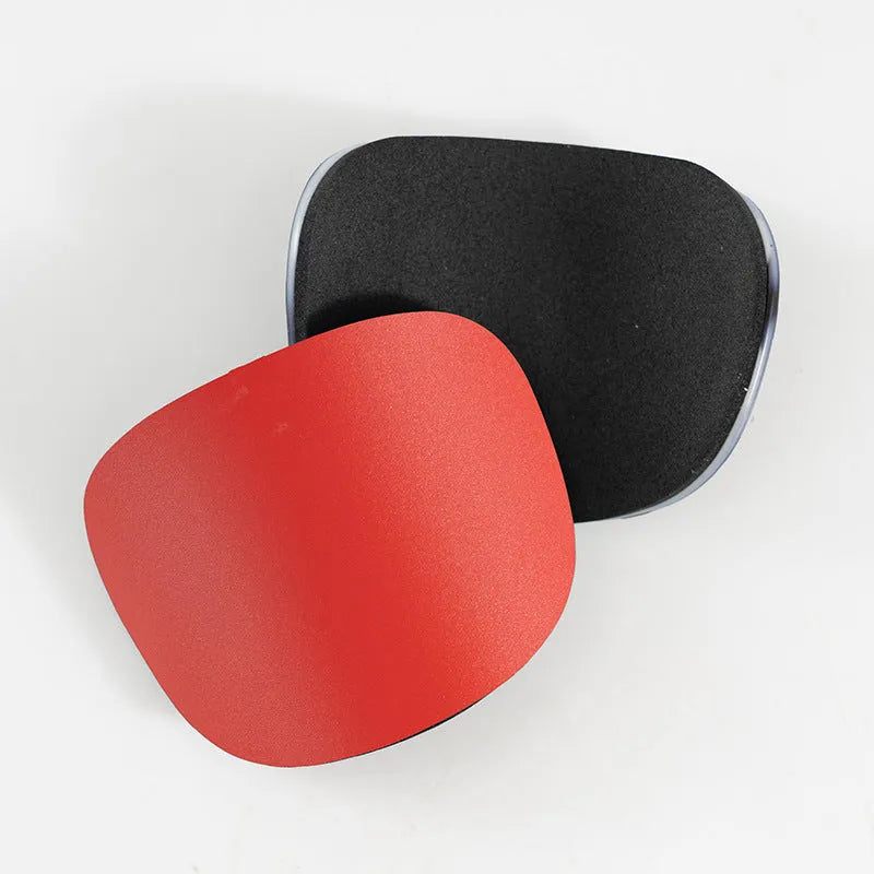 PU mini shin guards for football and sports, shown in black, white, red, and blue colours.