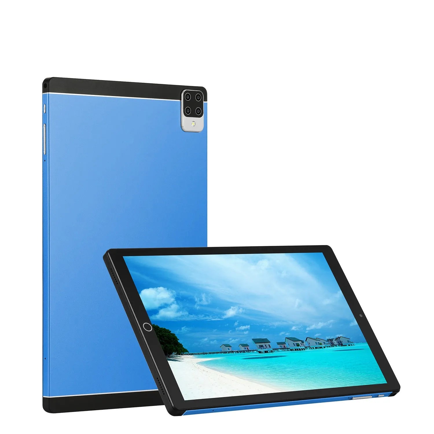 16-inch Android 15 tablet in black, blue, green, or orange, showing its 11.6-inch screen and slim 8.9mm profile.