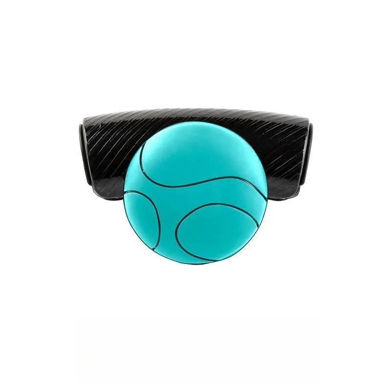 Black silicone steering wheel assist ball with metal bearing for single hand driving