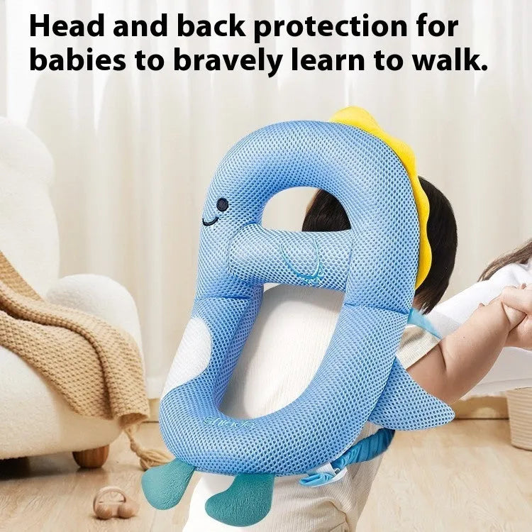 Baby anti-collision pillow with cartoon animal design for toddler fall protection