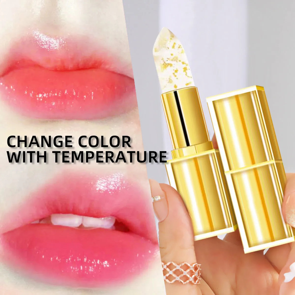YB1001 gilding warm colour-changing anti-smudge lipstick, 3.5g three pieces