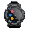 Waterproof outdoor sports smart watch with step counter, 1.3-inch glass screen, wrist strap, available in black