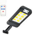 Solar wall light with 160COB LED and polysilicon solar panel for outdoor motion-activated lighting