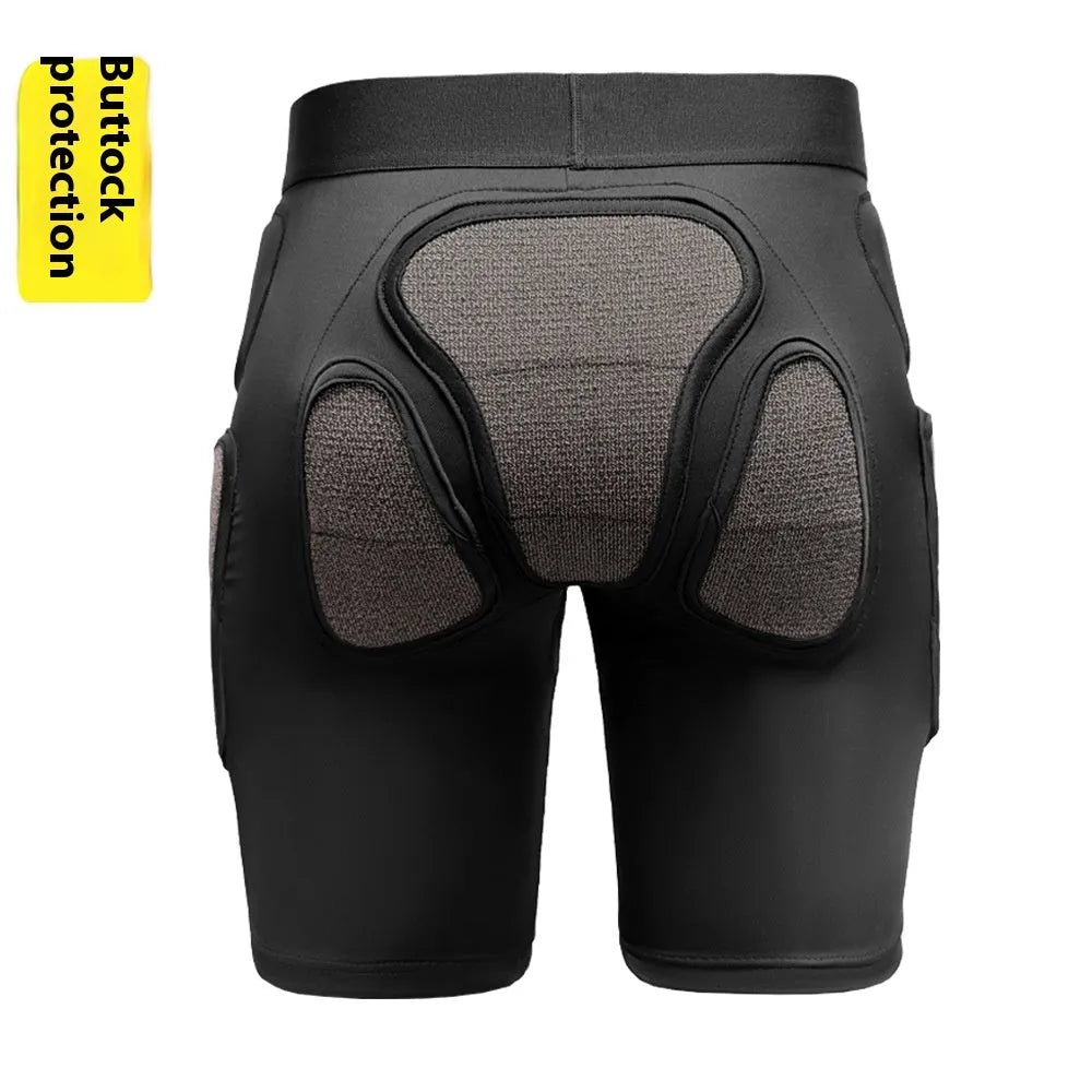Skiing protective gear hip and knee pads with X-ray diffraction design for anti-fall cushioning