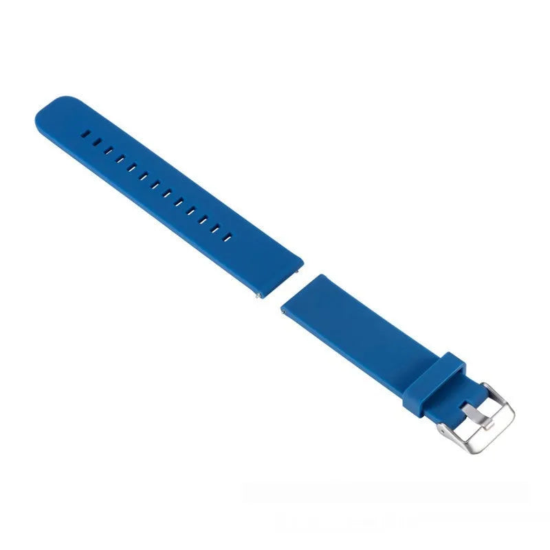 Solid colour silicone sports watch strap for Garmin Forerunner 245 fitness tracker