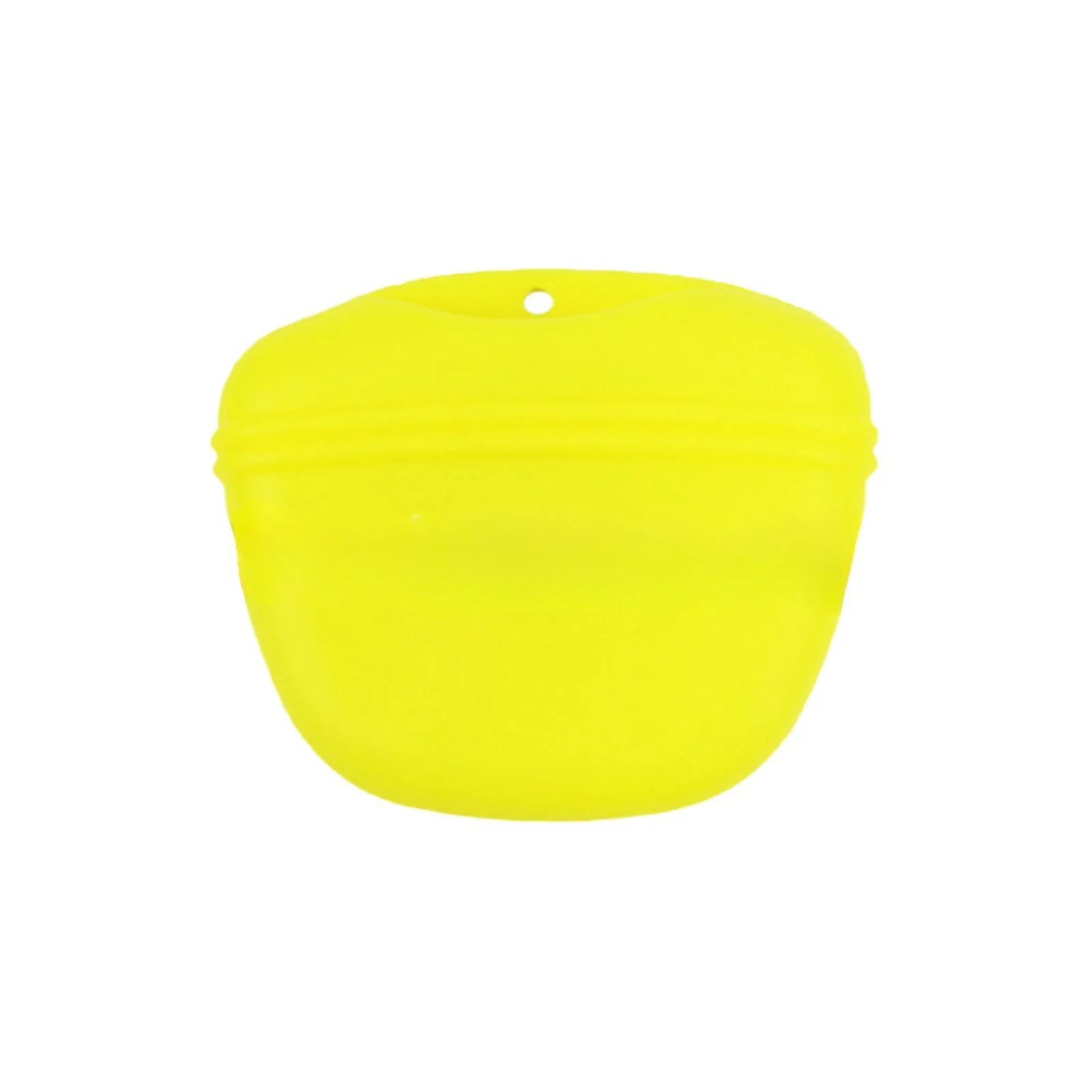 A silicone dog training treat pouch with a clip, shown in one of six available colours.
