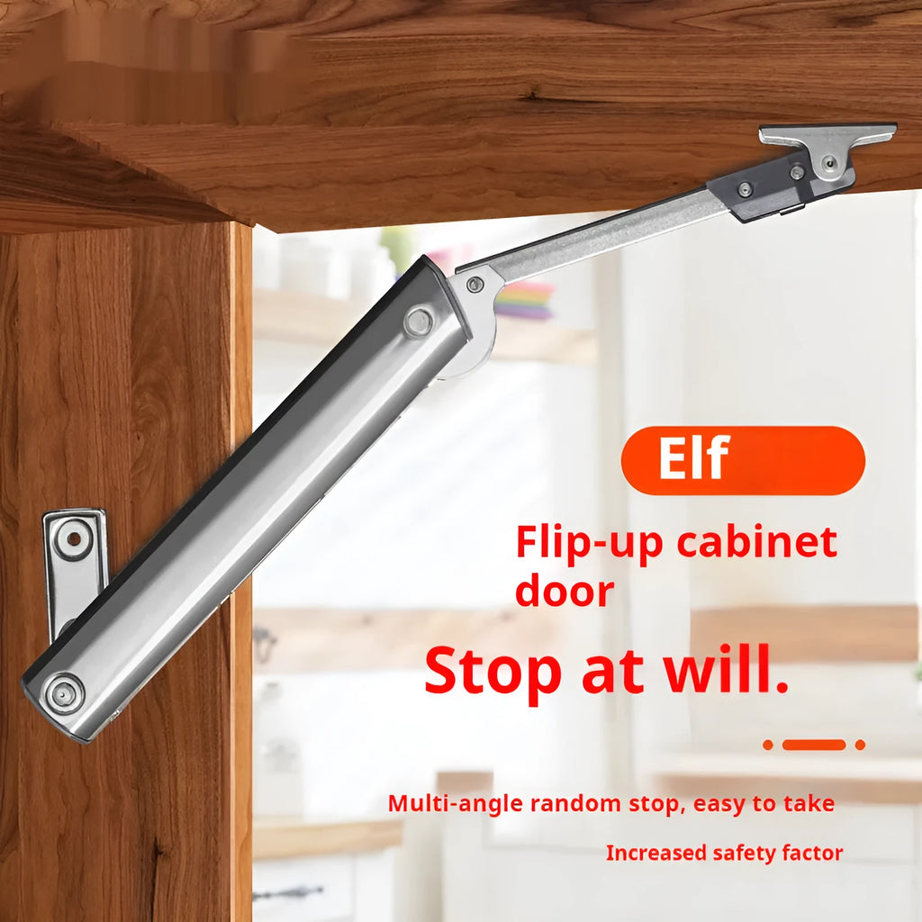 Cold rolled steel support rod for tatami cabinet elf flap-up doors with spring jackstay