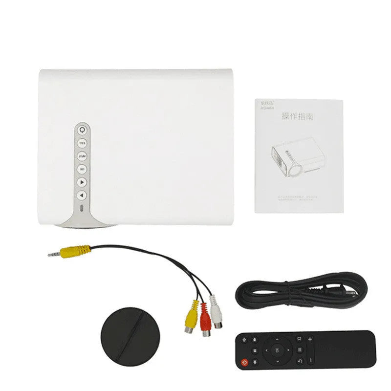 YG530 mini mobile phone projector in black or white projecting wireless screen up to 138 inches