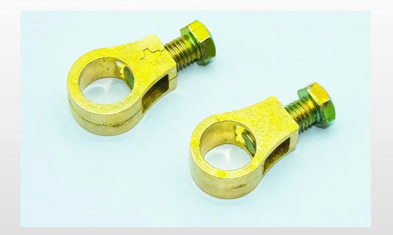 Pure copper car battery terminal clamp with patented connection design