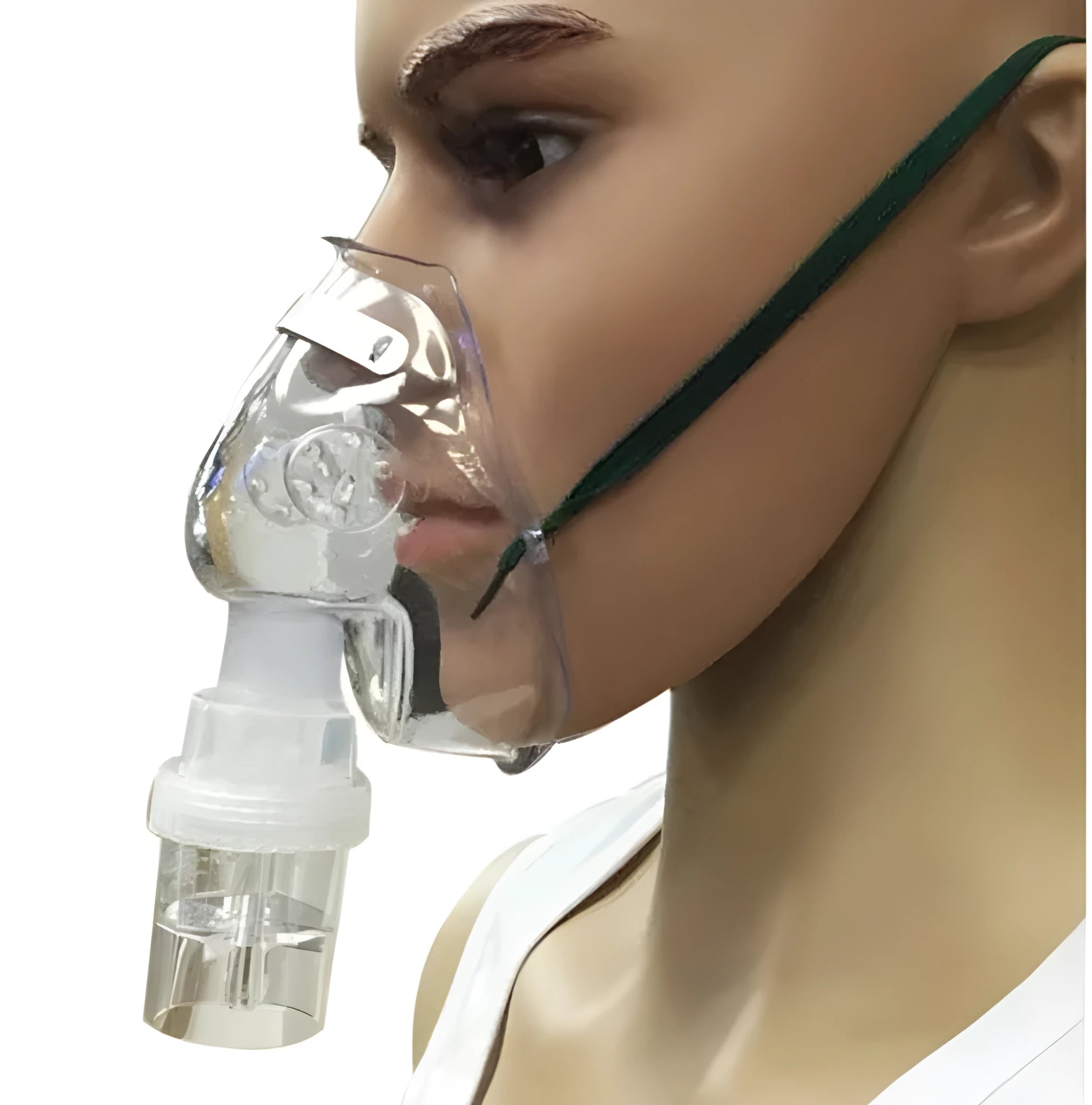 Soft rubber mask aid accessory for securing face coverings.