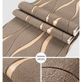 Curve stripe 3D decorative wallpaper roll with velvet finish for video walls