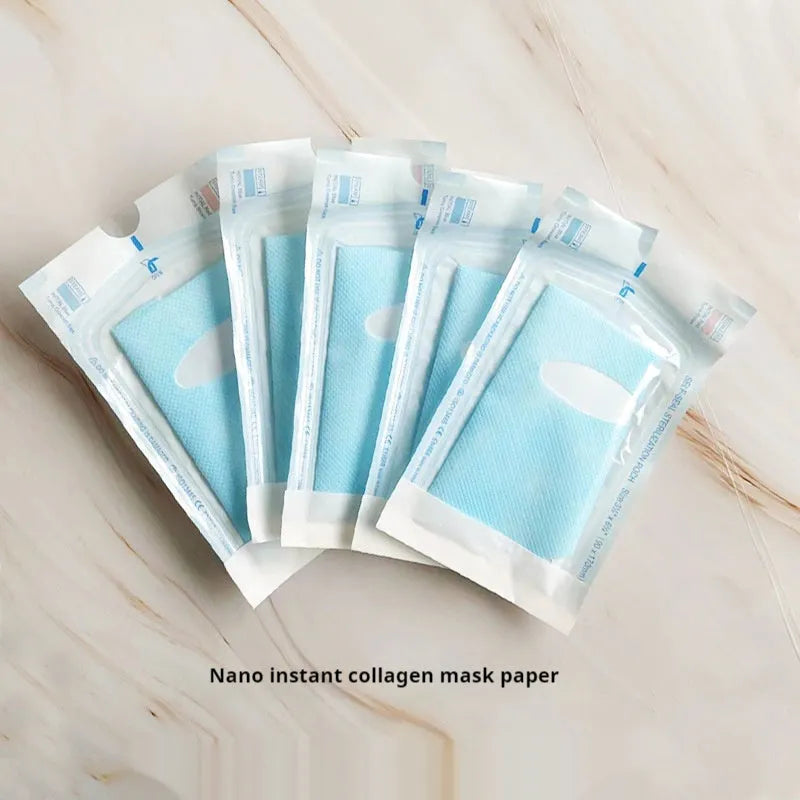 Hydrolyzed fiber filling tablet soluble facial mask non-woven fabric instant film individually bagged