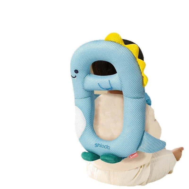 Baby anti-collision pillow with cartoon animal design for toddler fall protection