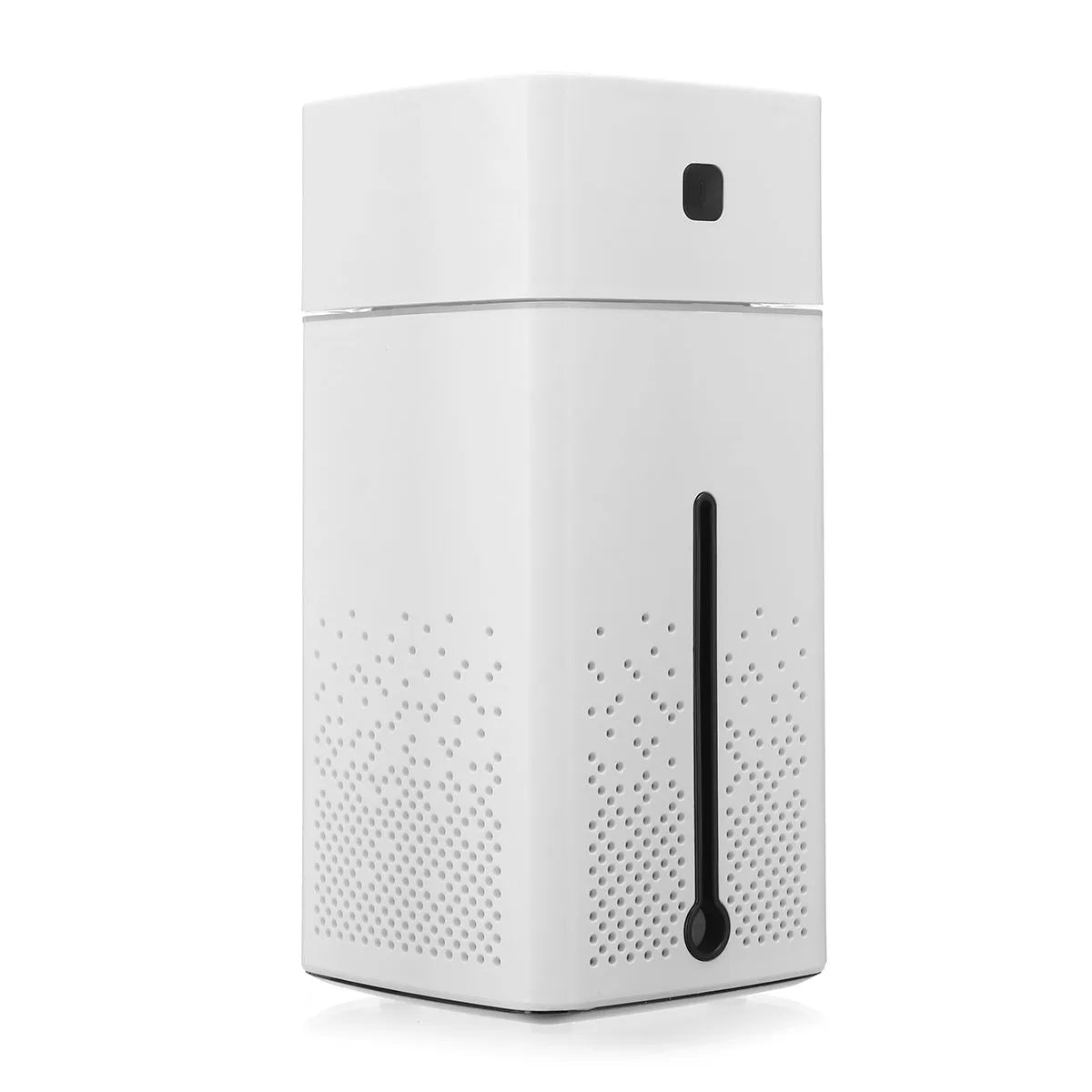Black or white desktop humidifier with 1000ml tank and USB port for home office use.