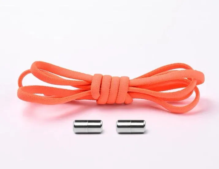 Lazy Laces no-tie elastic shoelaces with metal buckle, 105cm length, multiple colours