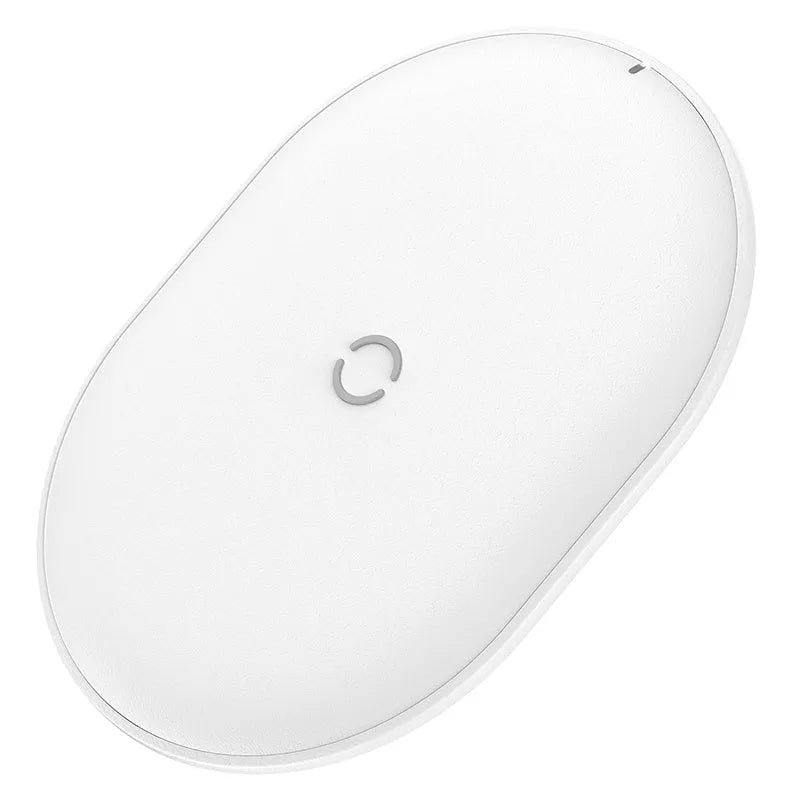 15W wireless charging pad with Type-C cable in black or white colour options
