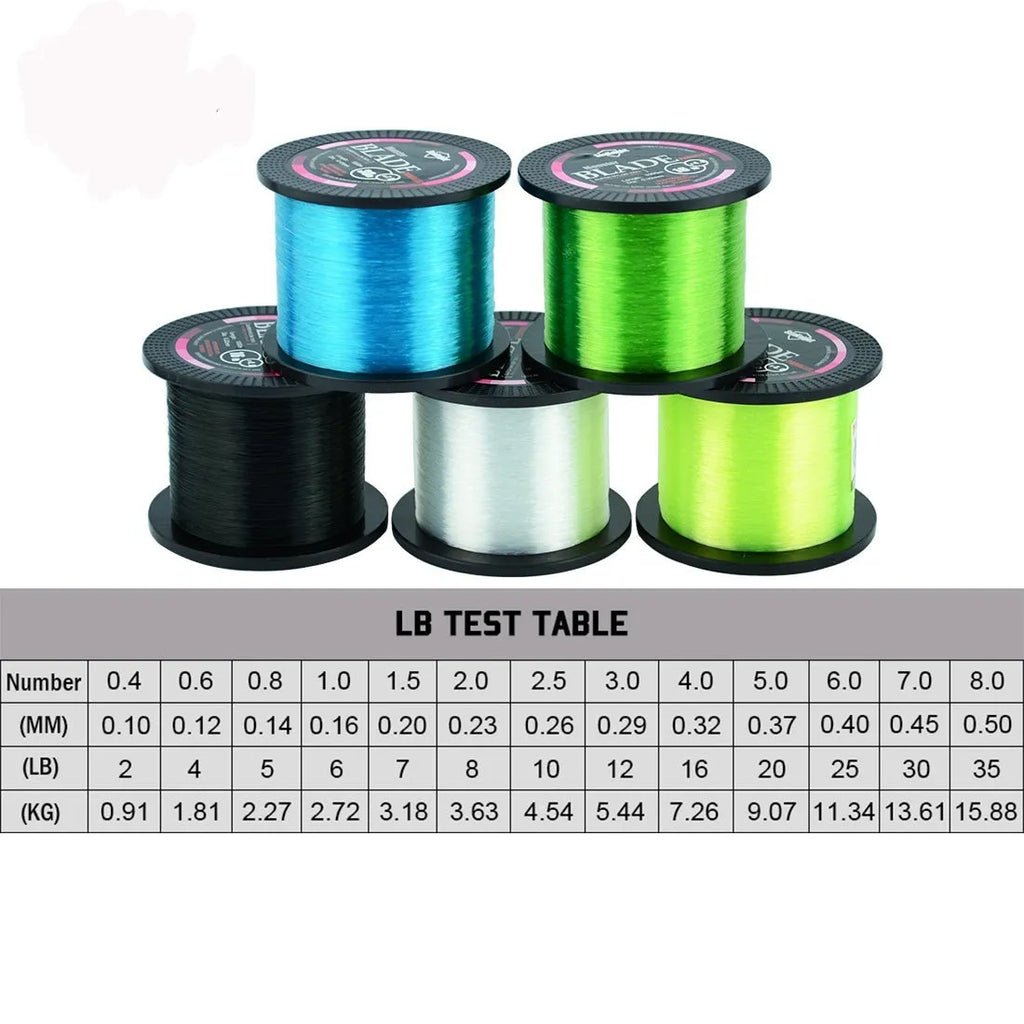 Spool of Seaknight1000 nylon fishing line in various colours and diameters for main line use.