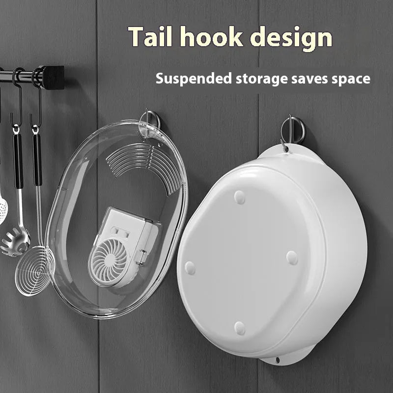 Aluminium household food defrosting plate with USB cable in modern style.