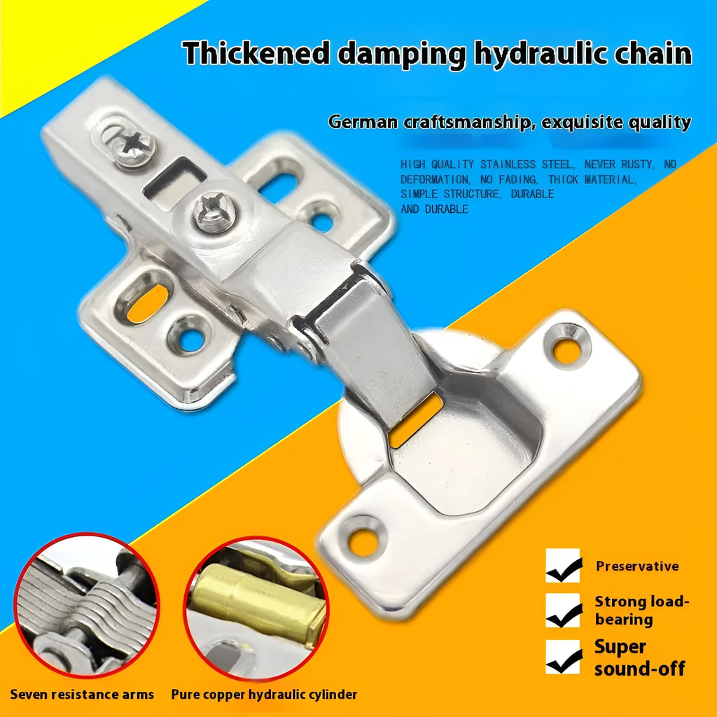 761 hydraulic cabinet hinge with nickel plating showing three bend specifications