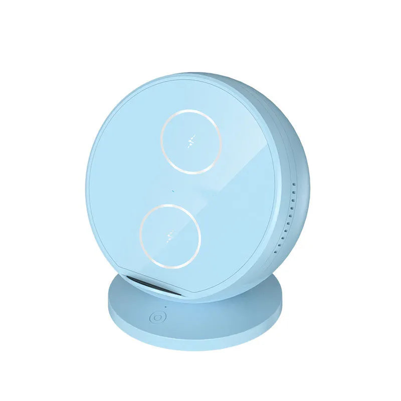 XC-11 multifunctional wireless charging phone holder with integrated Bluetooth speaker in black