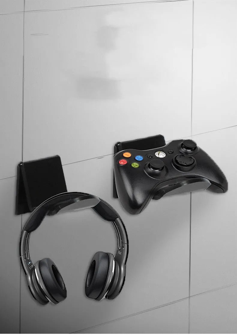 Universal game controller wall mount bracket in black, white or transparent colour options