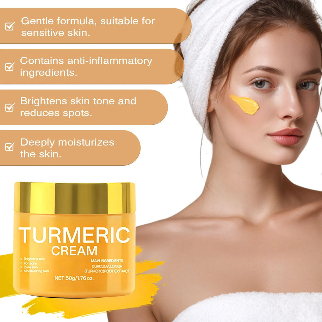 50g brightening moisturising cream jar with vitamin C and hyaluronic acid for facial hydration