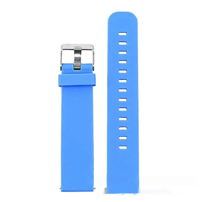 Solid colour silicone sports watch strap for Garmin Forerunner 245 fitness tracker