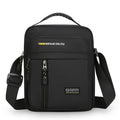 Men's nylon casual messenger bag with crossbody strap in four colour options