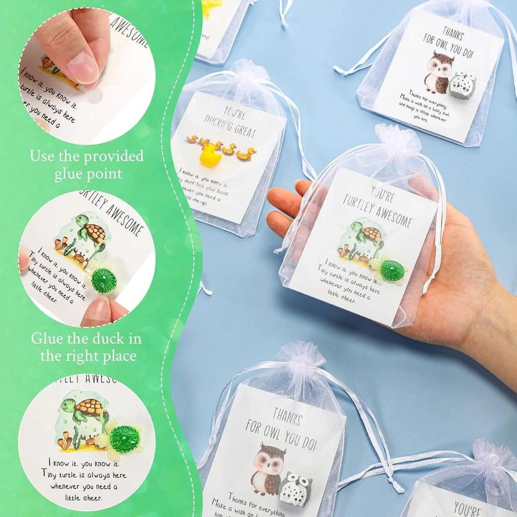 A set of solid resin inspirational greeting cards with pun designs, shown in various pack size options.