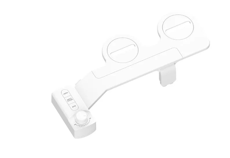 Pure white button wash cleaning tool with detachable components and regional plumbing fittings