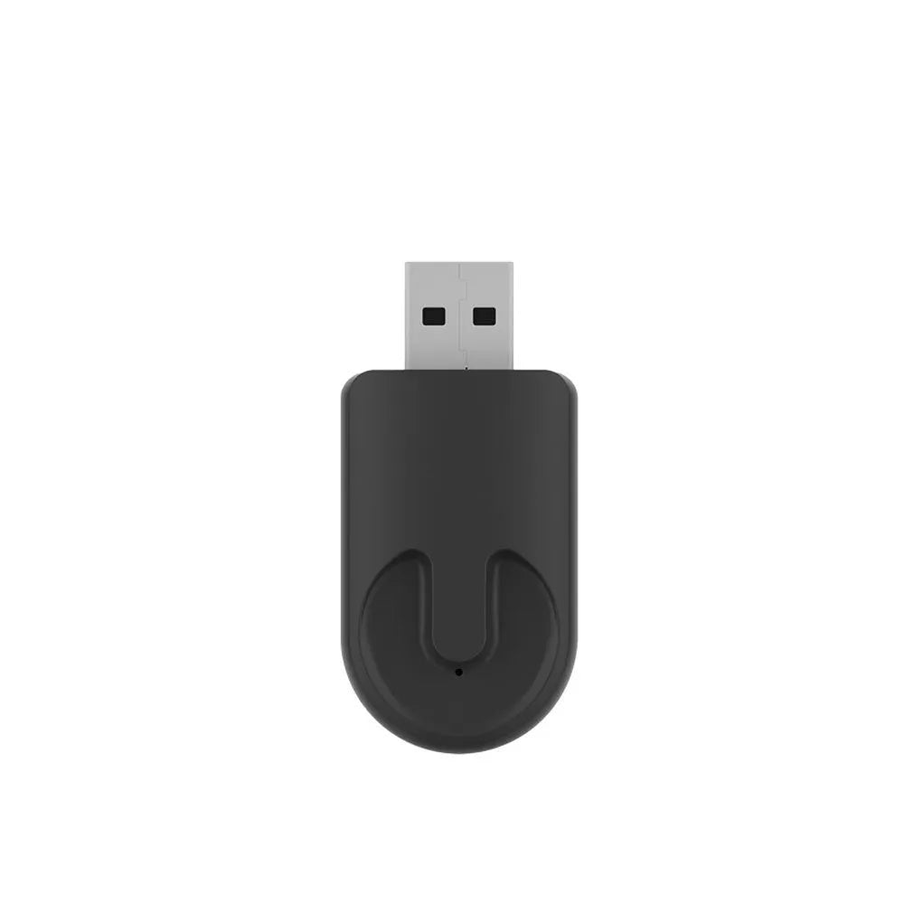 Black CarPlay USB interface adapter measuring 26x55x13mm for wireless Apple CarPlay connectivity