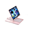 Miaocontrol Bluetooth keyboard with 360-degree rotating case for iPad Air and Pro tablets in black, rose gold or silver