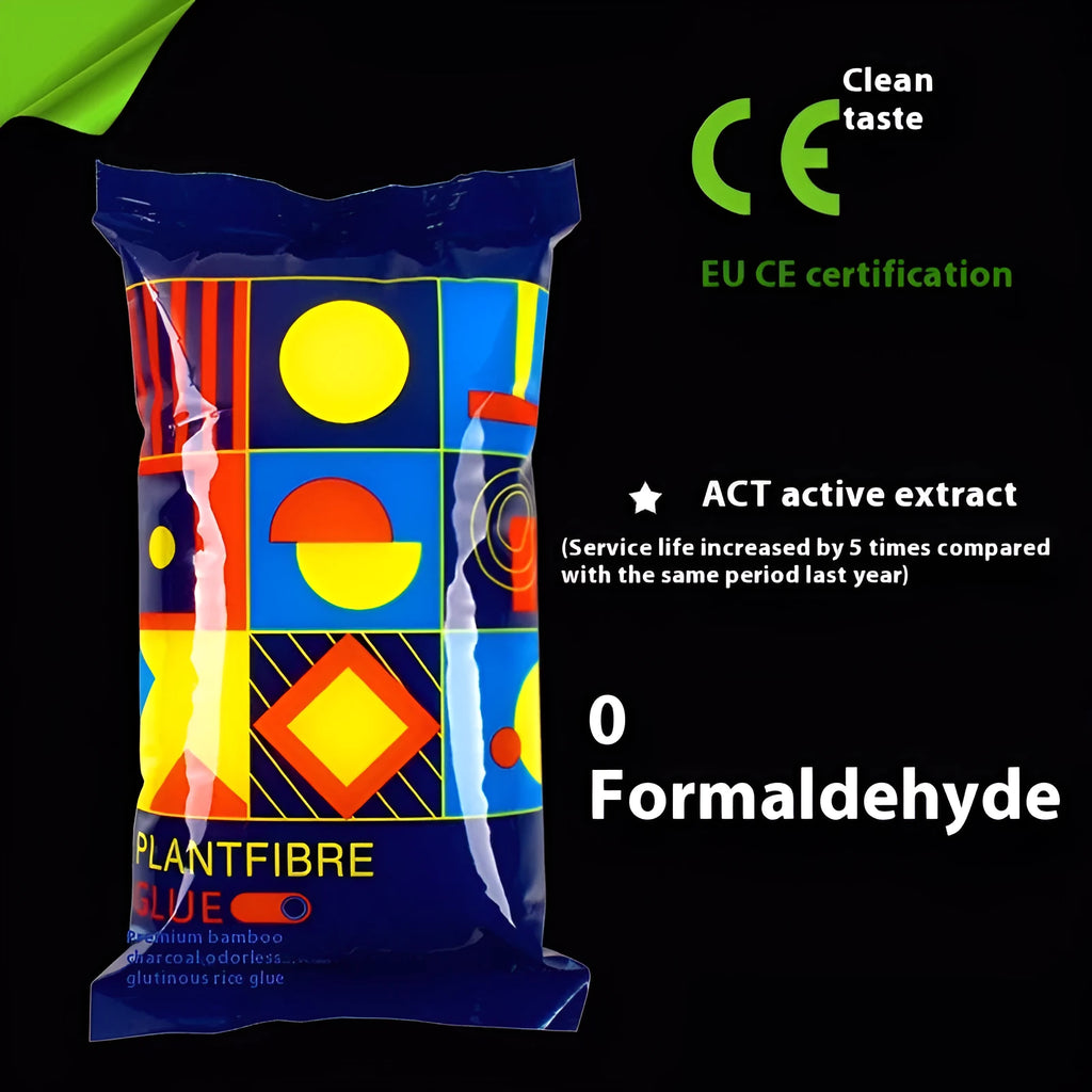 Formaldehyde-free glutinous rice wallpaper glue in container for wall sticking projects