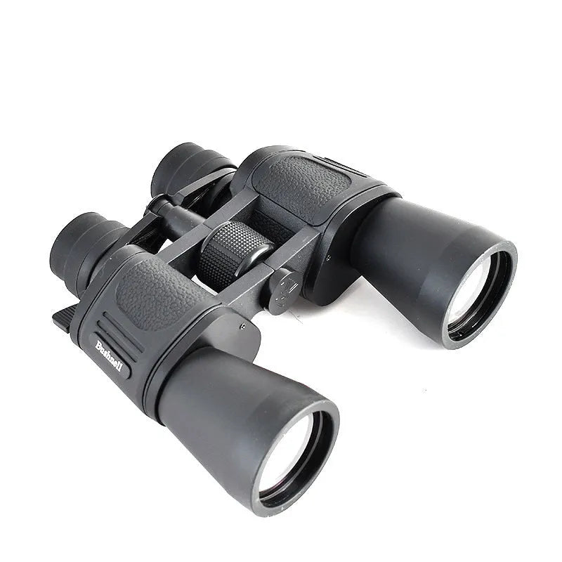 Outdoor binocular telescope with continuous zoom magnification from 20-120x