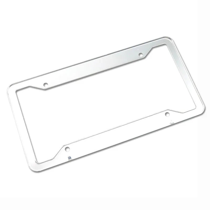 Stainless steel aluminium alloy licence plate frame in four colour options.