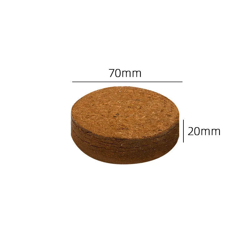 Nutrient soil medium blocks for vegetable planting with eight size specifications and 500% water absorption
