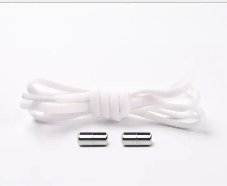 Lazy Laces no-tie elastic shoelaces with metal buckle, 105cm length, multiple colours