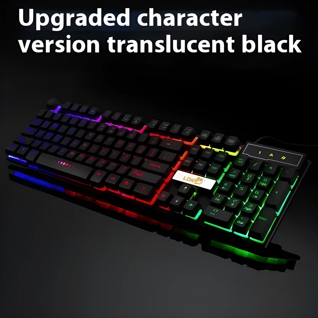 Glowing coiled USB cable with aviator connector for mechanical gaming keyboards