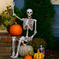 90cm tall movable joint plastic skeleton model for Halloween outdoor party decoration
